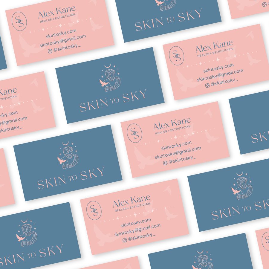 Skin to Sky business cards