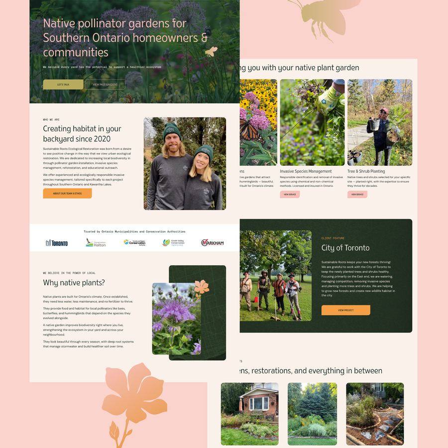 Sustainable Roots website